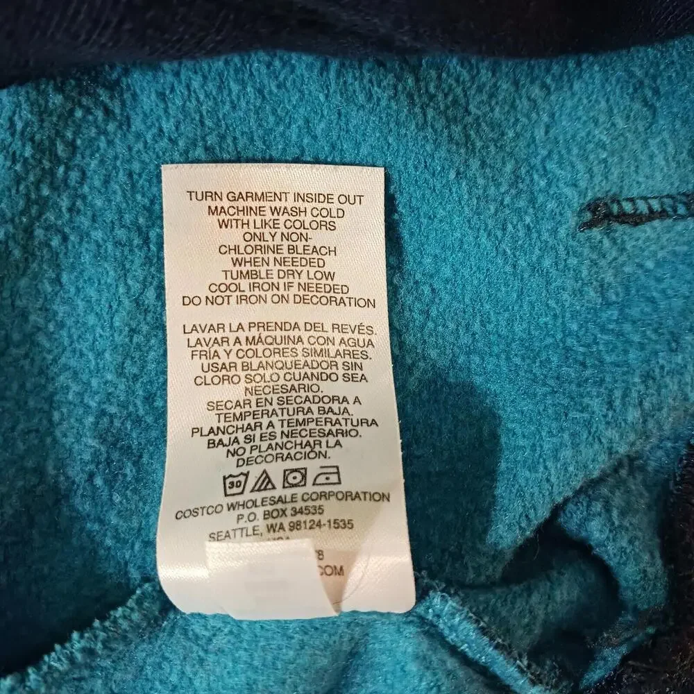 Champion Men's Turquoise & Dyed Blue Drawstring Hoodie Pullover Sweatshirt Sz M - Picture 7 of 16